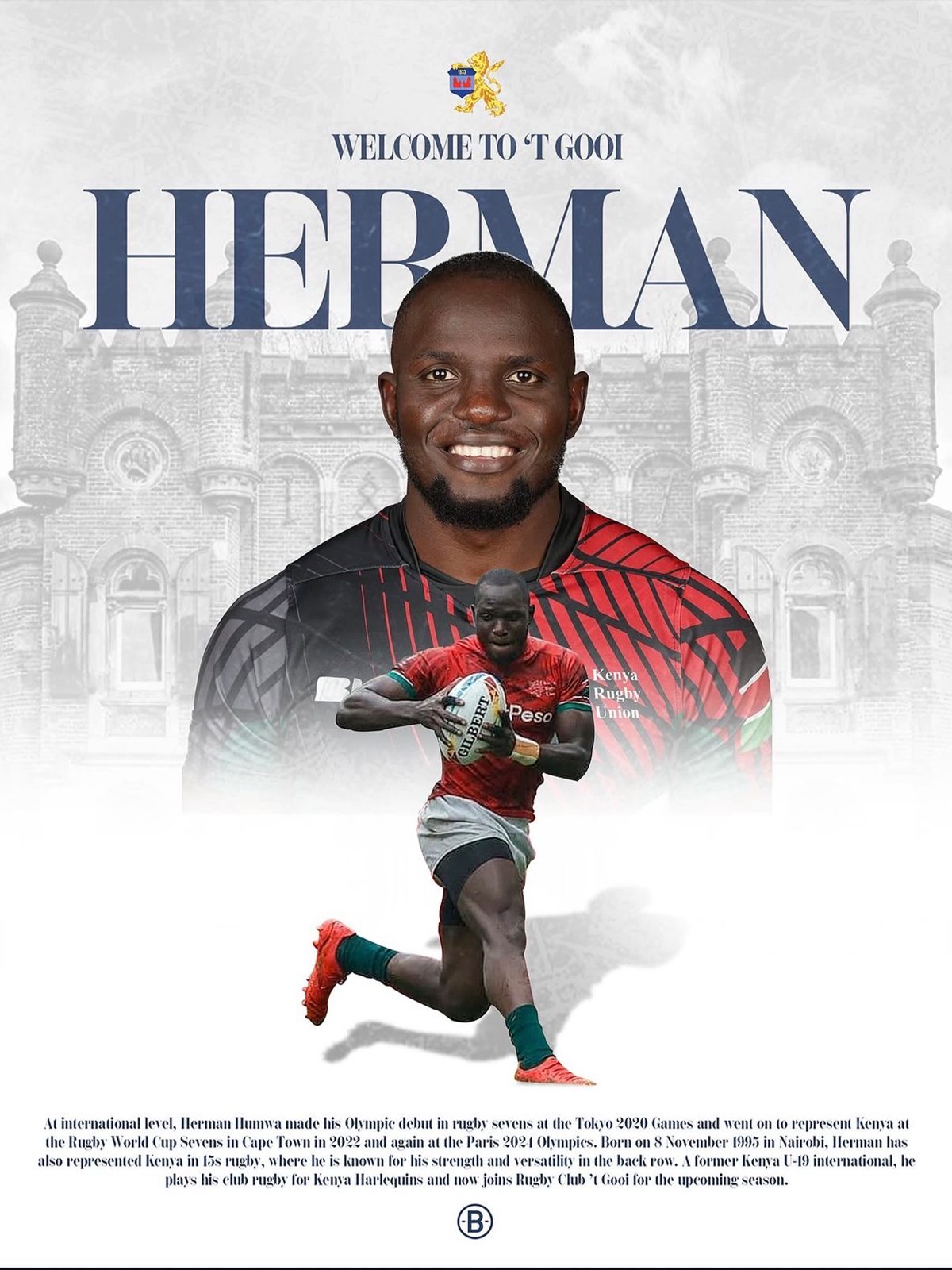 Player welcome poster