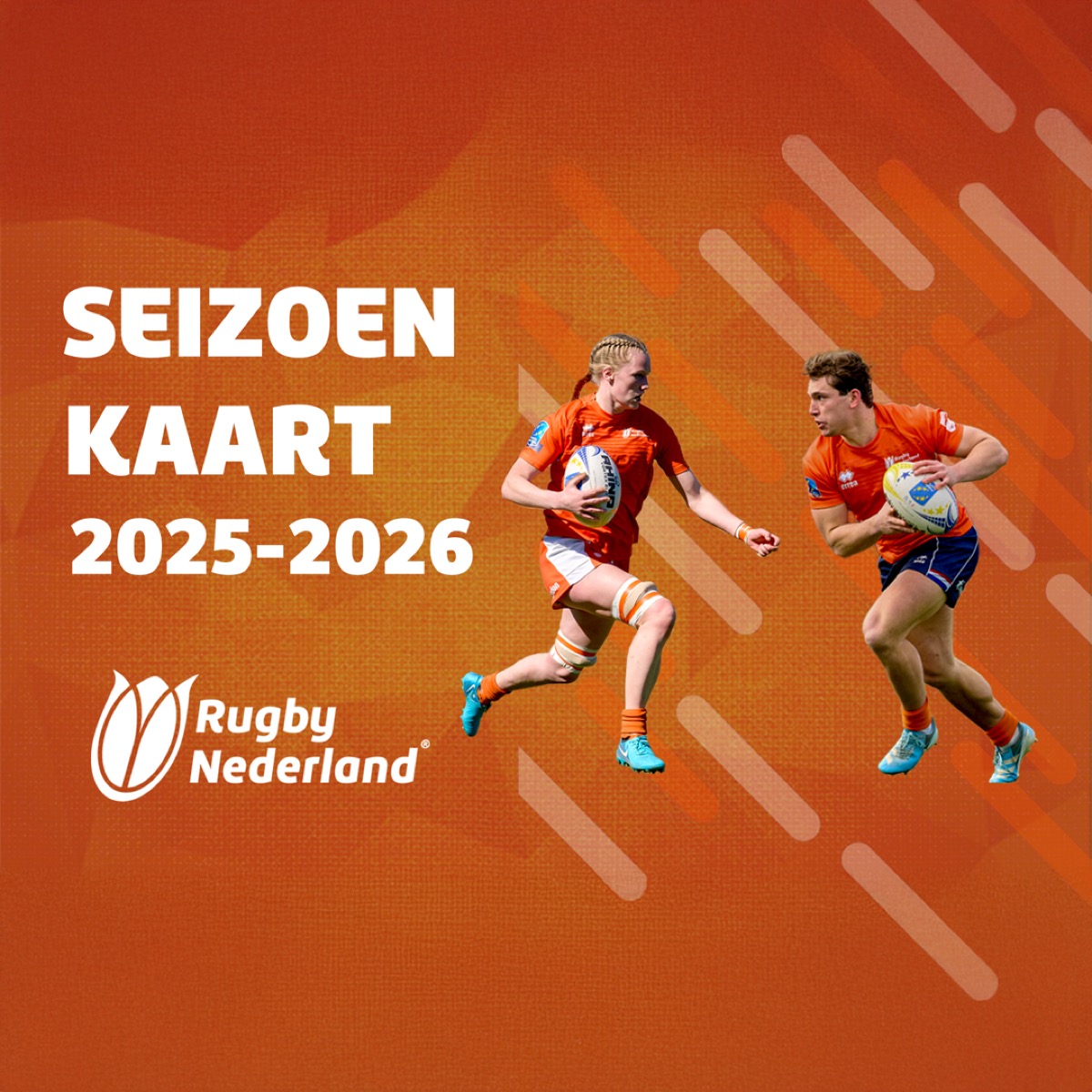 Rugby Nederland season card design front